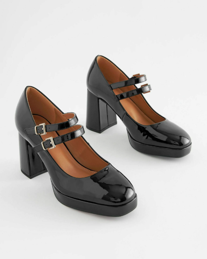 FOREVER COMFORTÂ® PLATFORM MARY JANE SHOES - Lodičky s platformou, Next, 1640 Kč. 
