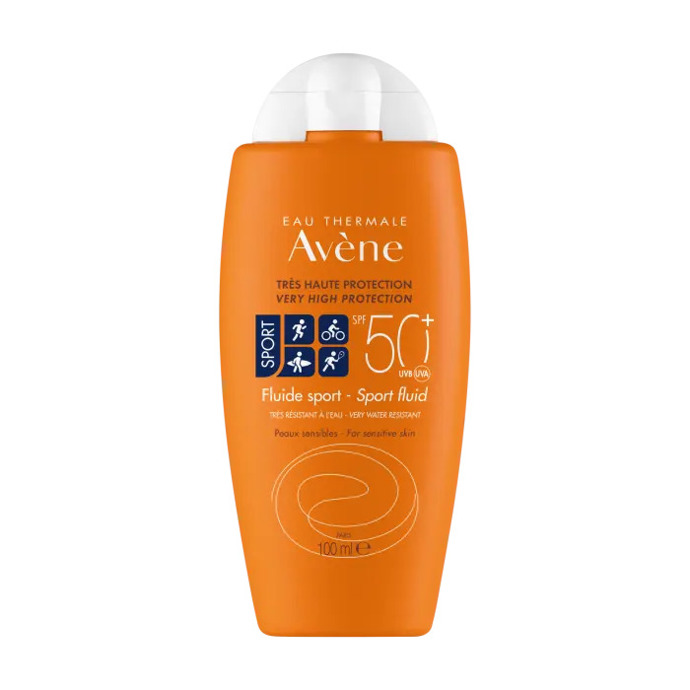 Sportovní fluid SPF 50+ zajišťuje velmi vysokou ochranu před sluncem i pro citlivou pokožku. Je vhodný i pro ty nejintenzivnější sportovní aktivity. Je velmi odolný proti vodě a potu. Nanášejte na obličej a krk. 900 Kč
