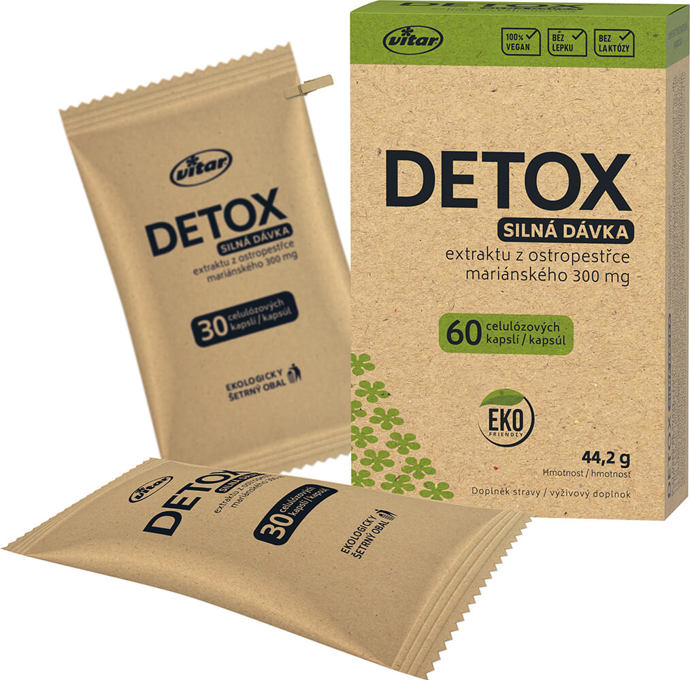Dopřejte očistnou kúru vašim játrům, které se významně podílejí na odvodu toxických látek z těla. Pomůžete tak detoxikaci vašeho organizmu.Veganské kapsle obsahují ostropestřec mariánský, významný antioxidant, který podporuje trávení a přirozenou funkci jater. Přispívá tak k jejich ochraně a detoxikaci. Pomáhá udržovat normální hladinu cukru v krvi. 194 Kč

