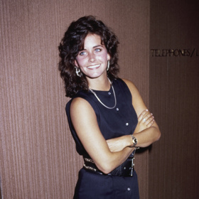 Courteney Cox v roce 1987. 
