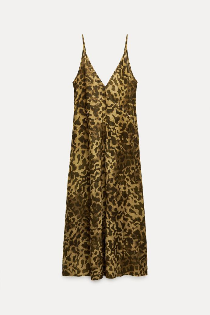 Leopardí šaty, Zara, 999 Kč
