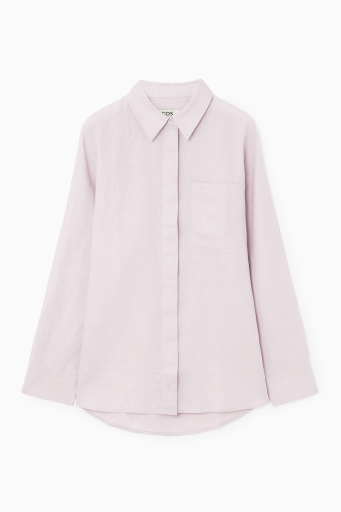 Lněná košile, COS, 79 eur
