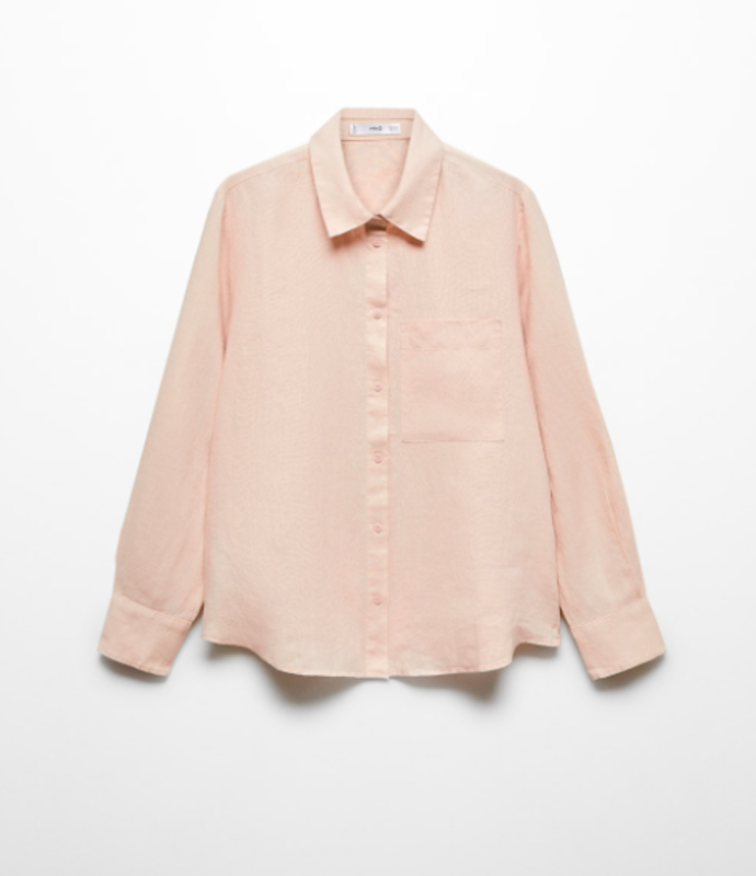 Lněná košile, Mango, 899 Kč
