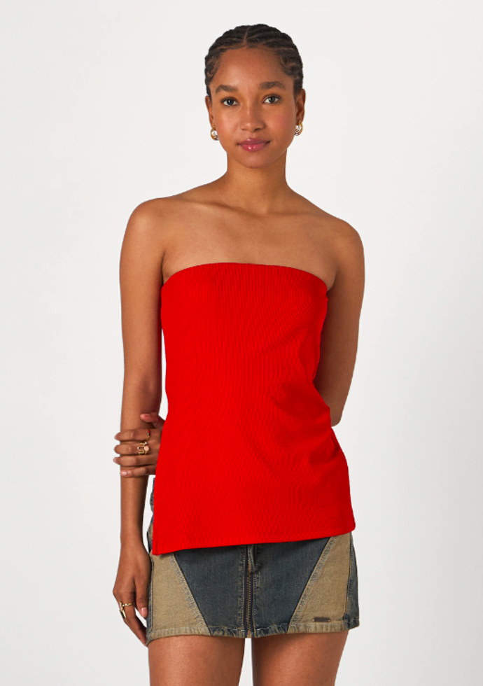 LENGTH BOOBTUBE REGULAR FIT - Top, Even&Odd, 380 Kč. 
