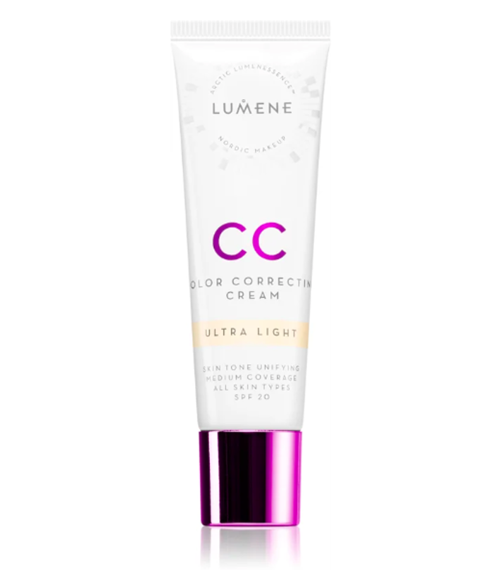 Color CorrectingCC krém pro jednotný tón pleti SPF 20, Lumene, 320 Kč. 
