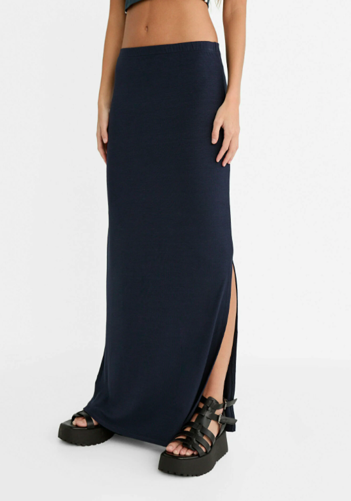 WITH A SLIT - Maxi sukně, Stradivarius, 499 Kč. 
