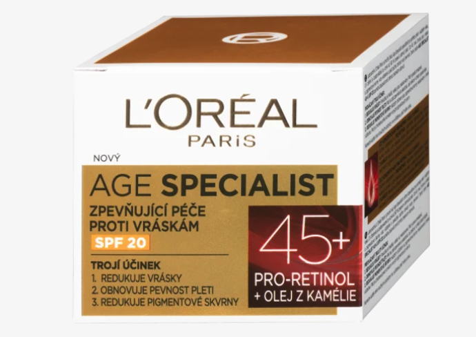 Age Specialist denní krém proti vráskám působí na vaši pleť trojím účinkem: zmírňuje projevy vrásek na vaší pleti, takže jsou v rámci 3 týdnů vrásky na čele méně viditelné a pleť získá mladší vzhled. Krém výrazně zvyšuje elasticitu pleti, díky níž získá pleť jemnost a bude výrazně zářivější. Krém proti vráskám zároveň redukuje pigmentové skvrny. 379 Kč
Age Specialist denní krém proti vráskám působí na vaši pleť trojím účinkem: zmírňuje projevy vrásek na vaší pleti, takže jsou v rámci 3 týdnů vrásky na čele méně viditelné a pleť získá mladší vzhled. Krém výrazně zvyšuje elasticitu pleti, díky níž získá pleť jemnost a bude výrazně zářivější. Krém proti vráskám zároveň redukuje pigmentové skvrny. 379 Kč