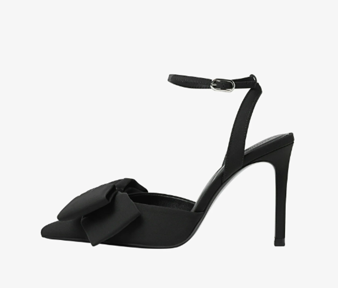 WITH BOW DETAIL - Lodičky na vysokém podpatku, Stradivarius, 799 Kč. 
