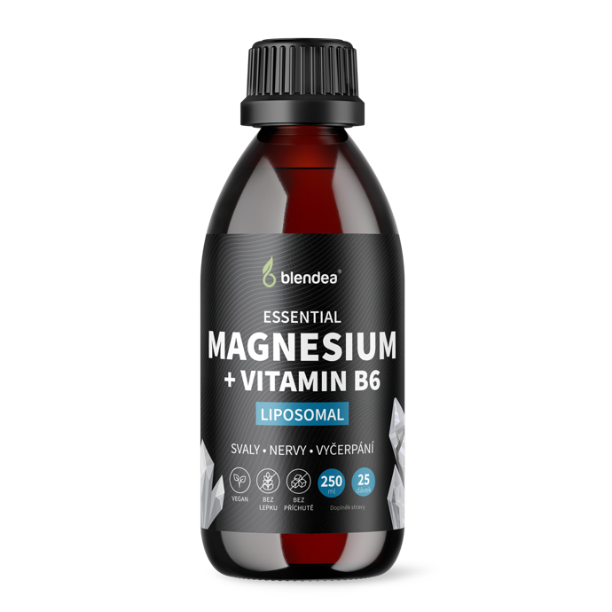 Essential magnesium + vitamin B6, Blendea, 648 Kč.
Essential magnesium + vitamin B6, Blendea, 648 Kč.