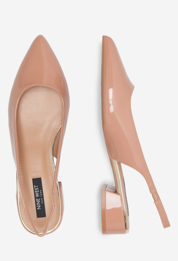 Sling-back lodičky v nude odstínu, Nine West, 1199 Kč, prodává CCC
Sling-back lodičky v nude odstínu, Nine West, 1199 Kč, prodává CCC