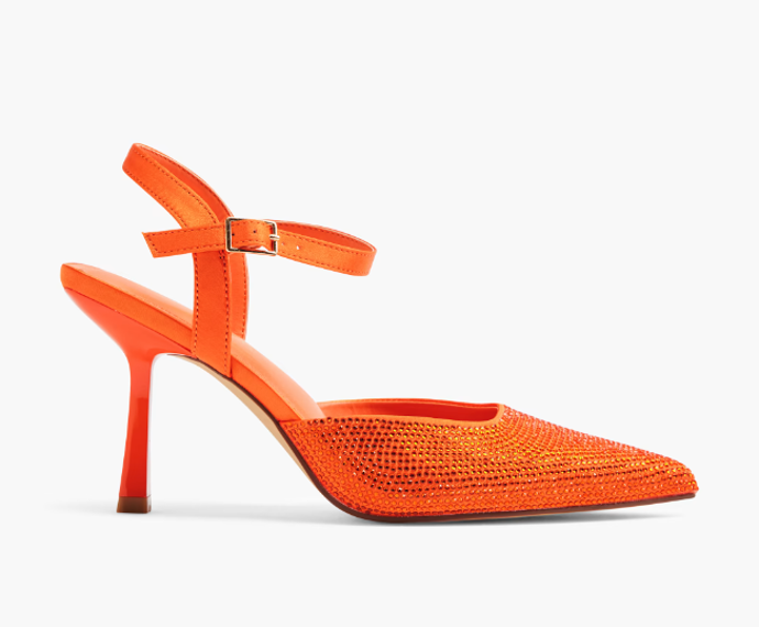 Sling-back lodičky v módní oranžové, Graceland, 449 Kč, prodává Deichmann
Sling-back lodičky v módní oranžové, Graceland, 449 Kč, prodává Deichmann