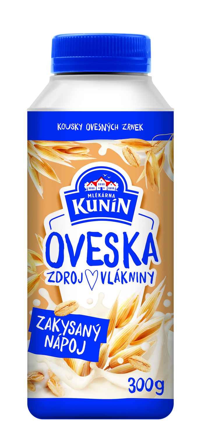 Oveska zakysaný nápoj, Mlékárna Kunín, 32 Kč.
Oveska zakysaný nápoj, Mlékárna Kunín, 32 Kč.