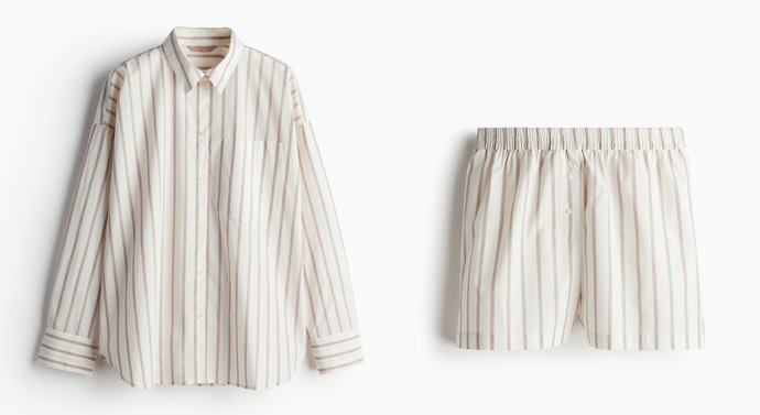Košile, 599 Kč; šortky, 359 Kč; H&M
Košile, 599 Kč; šortky, 359 Kč; H&M