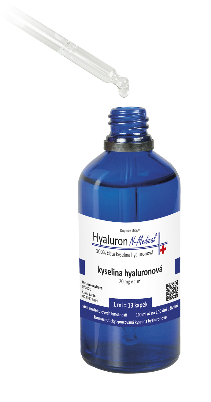 Kyselina hyaluronová jako doplněk stravy s obsahem velmi vysoké koncentrace farmaceuticky zpracované kyseliny hyaluronové o různých molekulových hmotnostech, což zajišťuje maximální vstřebatelnost. 100% čistá bioaktivní kyselina hyaluronová je vyrobená v České republice za nejpřísnějších technologických a hygienických podmínek. 1449 Kč
Kyselina hyaluronová jako doplněk stravy s obsahem velmi vysoké koncentrace farmaceuticky zpracované kyseliny hyaluronové o různých molekulových hmotnostech, což zajišťuje maximální vstřebatelnost. 100% čistá bioaktivní kyselina hyaluronová je vyrobená v České republice za nejpřísnějších technologických a hygienických podmínek. 1449 Kč