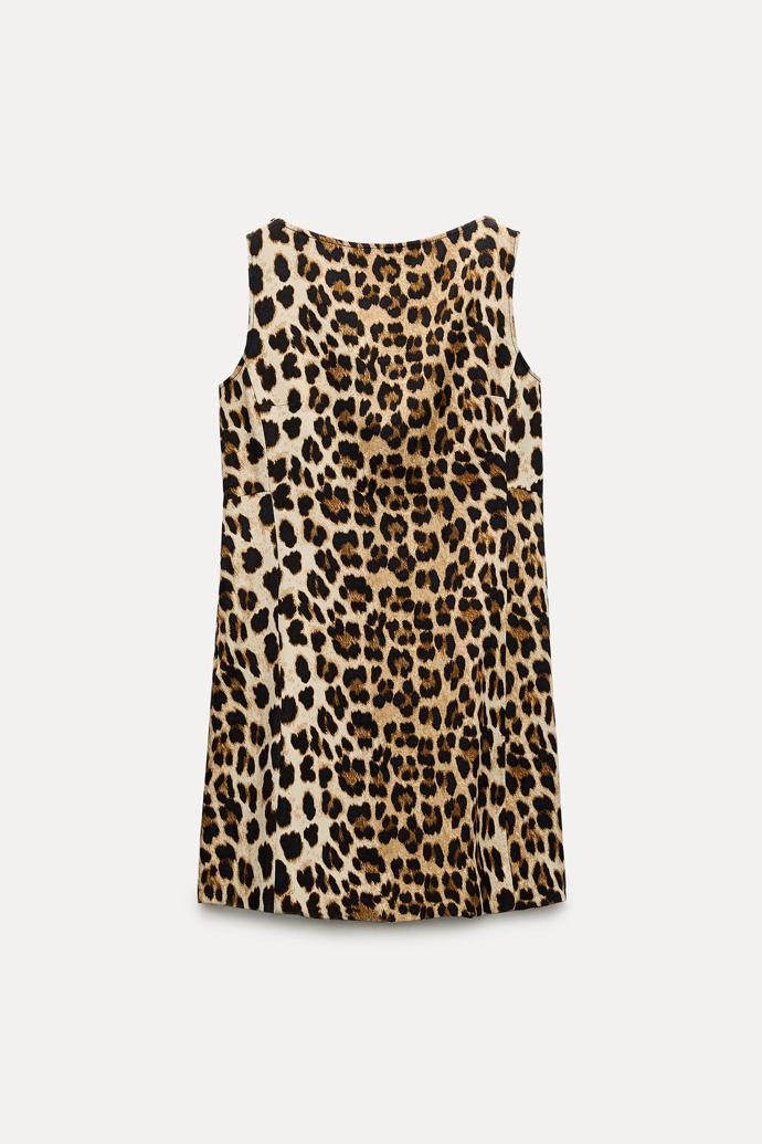 Leopardí mini šaty, Zara, 799 Kč
