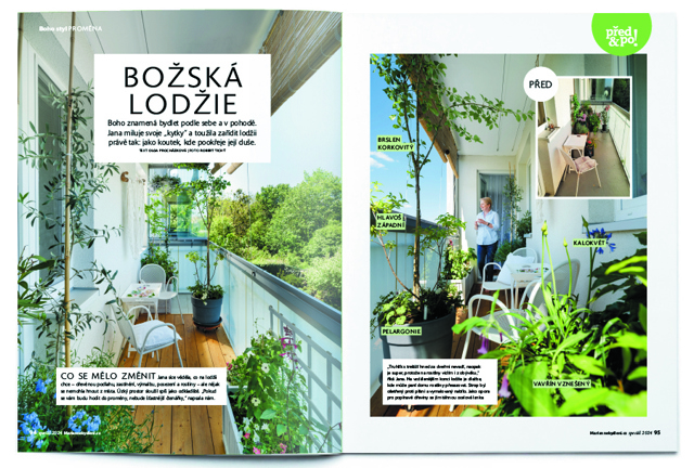 Refresh lodžie od zahradní architektky Kláry vám vezme dech. Z odkladiště je oáza, která kvete od jara do podzimu!
