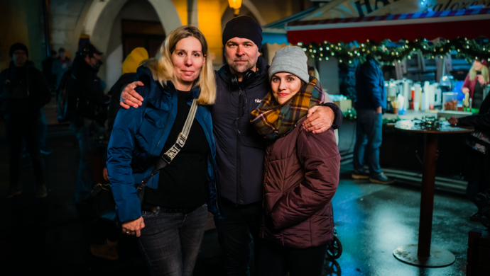 Michaela Duffková, režisér Dan Svátek a Tereza Ramba
Michaela Duffková, režisér Dan Svátek a Tereza Ramba