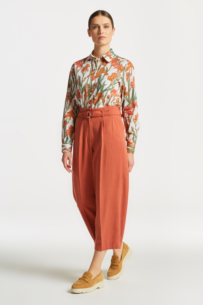 Kalhoty Wide Cropped Belted Pants, 2199 Kč
