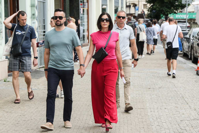Politička Markéta Pekarová Adamová s manželem
