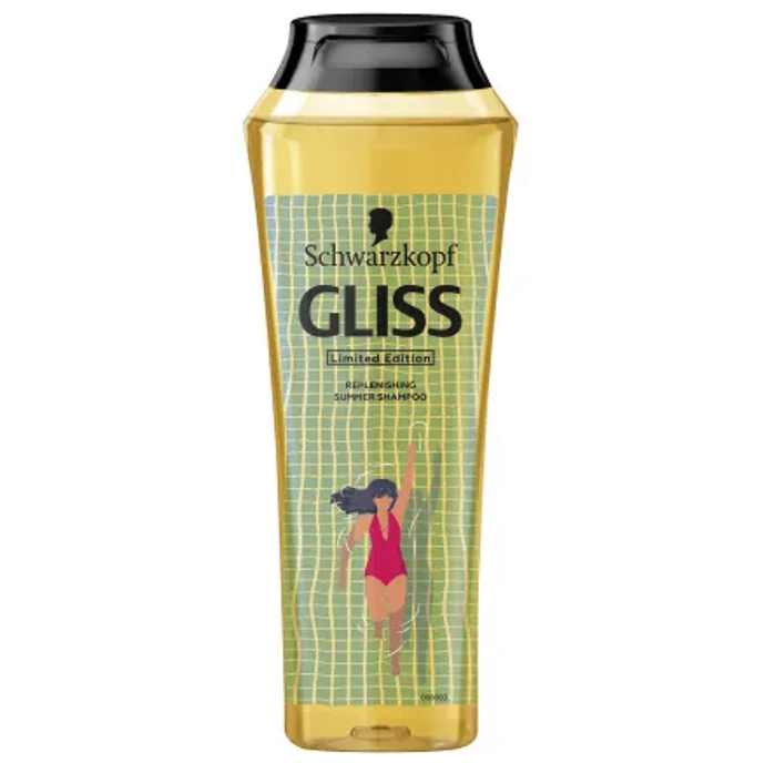 GLISS šampon na vlasy Summer Repair s meruňkovým olejem obsahuje UVA/UVB filtr. Regeneruje sluncem poškozené vlasy, obnovuje jejich lesk, chrání je před vysušováním a před vyblednutím barvy. Okamžitě vyživuje vlasy namáhané sluncem, mořskou a chlorovanou vodou. 89 Kč
