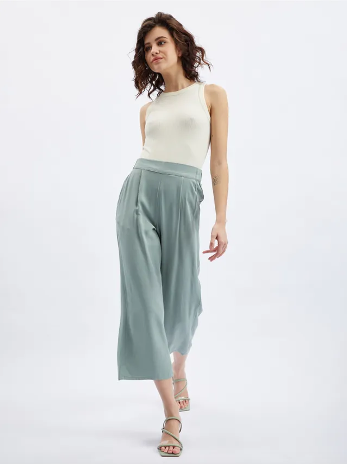 zkrácené široké kalhoty Culottes, 454 Kč
