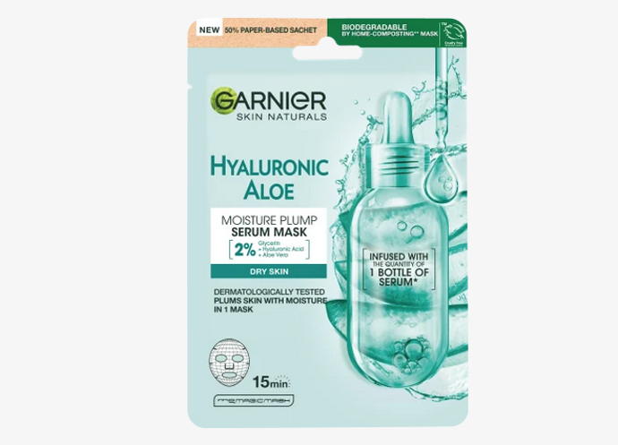 Textilní maska Hyaluronic Aloe je vhodná zejména pro suchou pleť. Složení je obohacené o kyselinou hyaluronovou a aloe pro osvěžení, revitalizaci a intenzivní hydrataci v pouhých 15 minutách. 49 Kč
Textilní maska Hyaluronic Aloe je vhodná zejména pro suchou pleť. Složení je obohacené o kyselinou hyaluronovou a aloe pro osvěžení, revitalizaci a intenzivní hydrataci v pouhých 15 minutách. 49 Kč