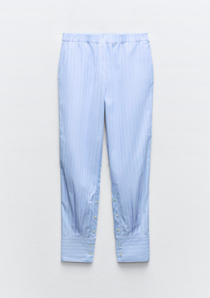 Kalhoty pyžamového stylu, Zara, 199 Kč, (původní cena 799 Kč)
