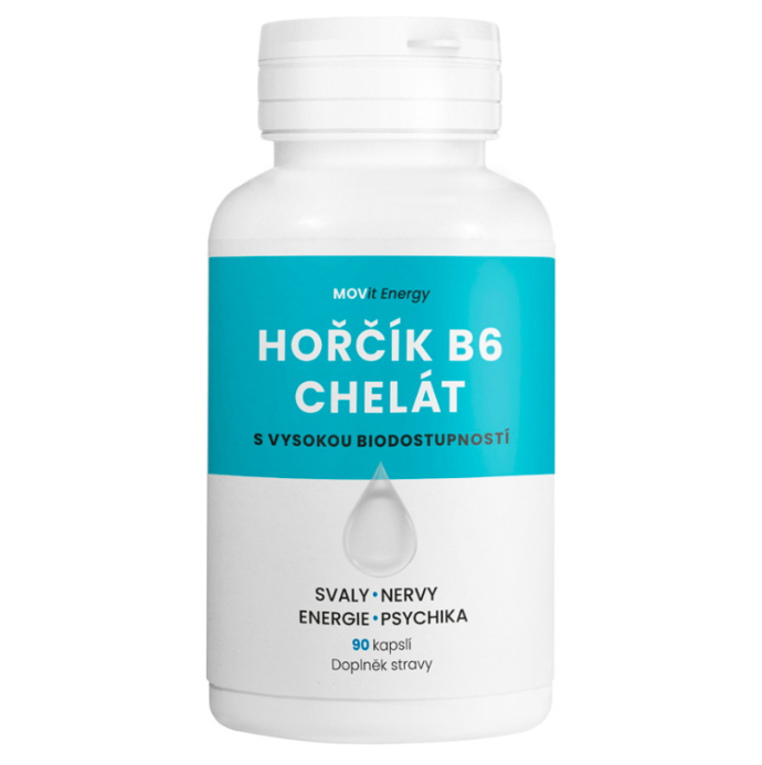 Hořčík B6 chelát, MOVIT ENERGY, 259 Kč.
Hořčík B6 chelát, MOVIT ENERGY, 259 Kč.