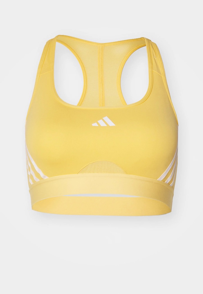 Žlutá sportovní podprsenka, adidas Performance, 1000 Kč.

