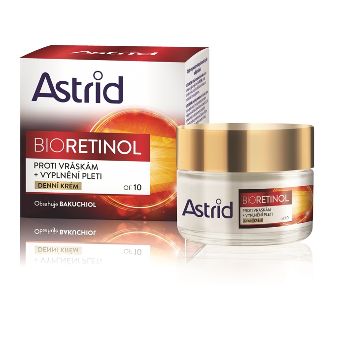 ASTRID BIORETINOL Pokročilý denní krém proti vráskám

Krém proti vráskám účinně hydratuje, příjemně vypíná a zpevňuje zralou pleť. Zlepšuje její pružnost a viditelně redukuje počet a velikost vrásek. Obohacený o komplex vitamínů B5, B3, C & E, který pomáhá pleť posílit, zmírnit nežádoucí pigmentaci, sjednotit její tón a podpořit její přirozený jas. Obsahuje rovněž OF 10 pro ochranu pleti před účinky UV záření a předčasného stárnutí. 

Cena: 199 Kč
