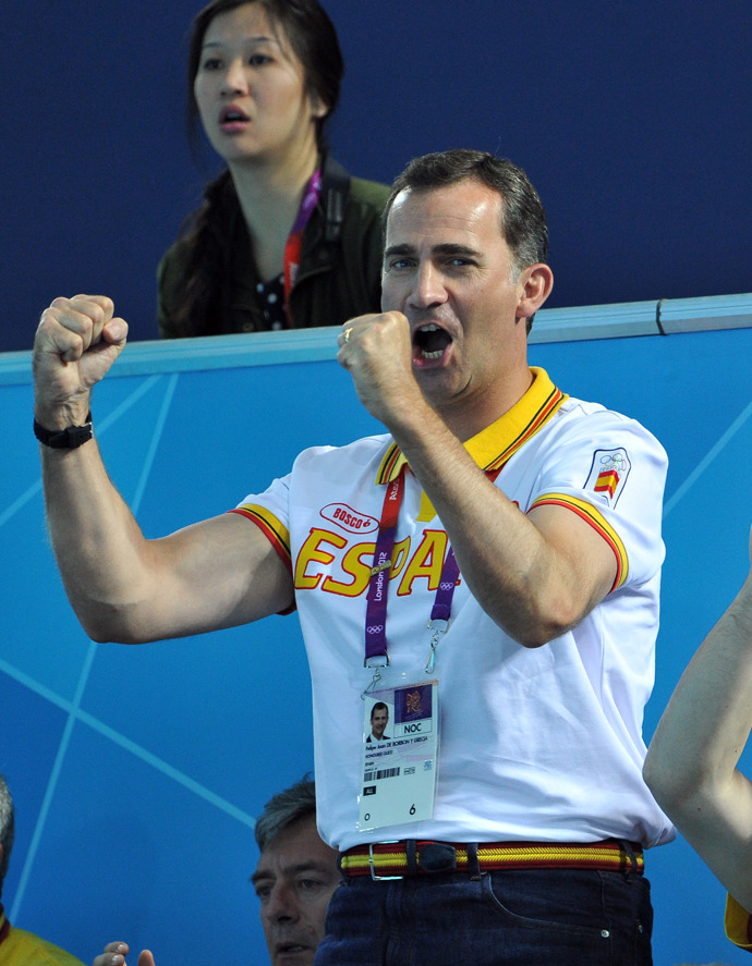 Princ Felipe ze Španělska se účastnil vodního póla během  Olympijských her v Londýně 2012.
