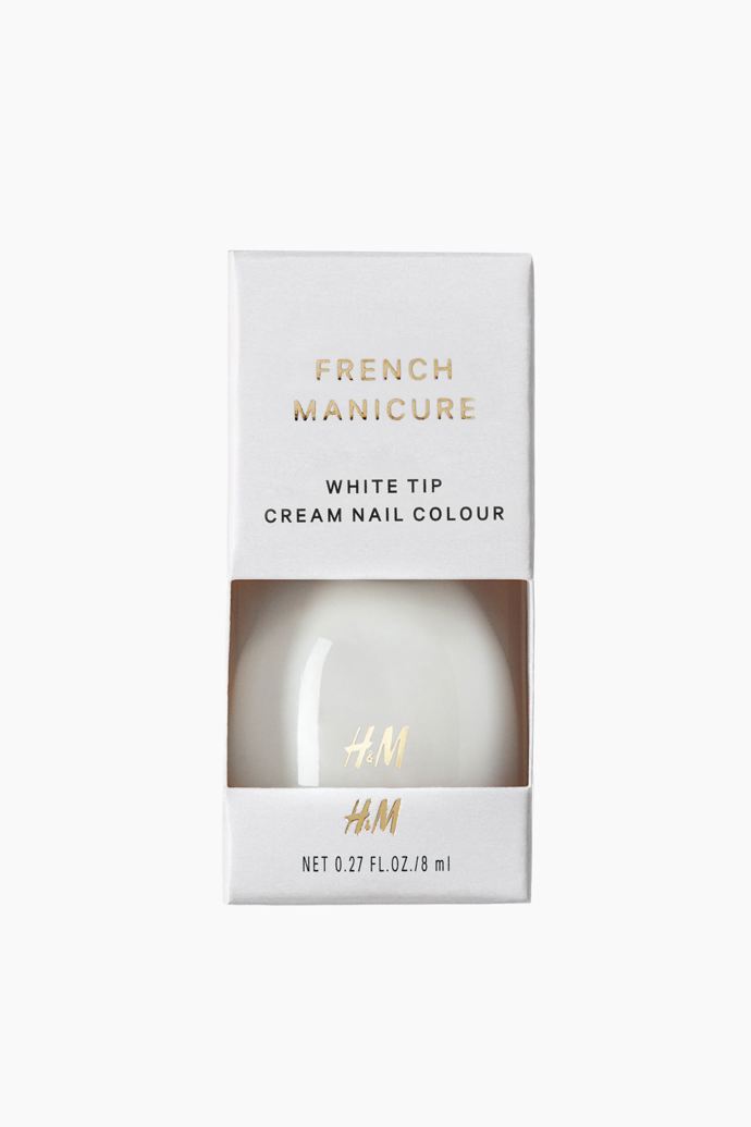 Lak na francouzskou manikúru, H&M, 139 Kč.
Lak na francouzskou manikúru, H&M, 139 Kč.