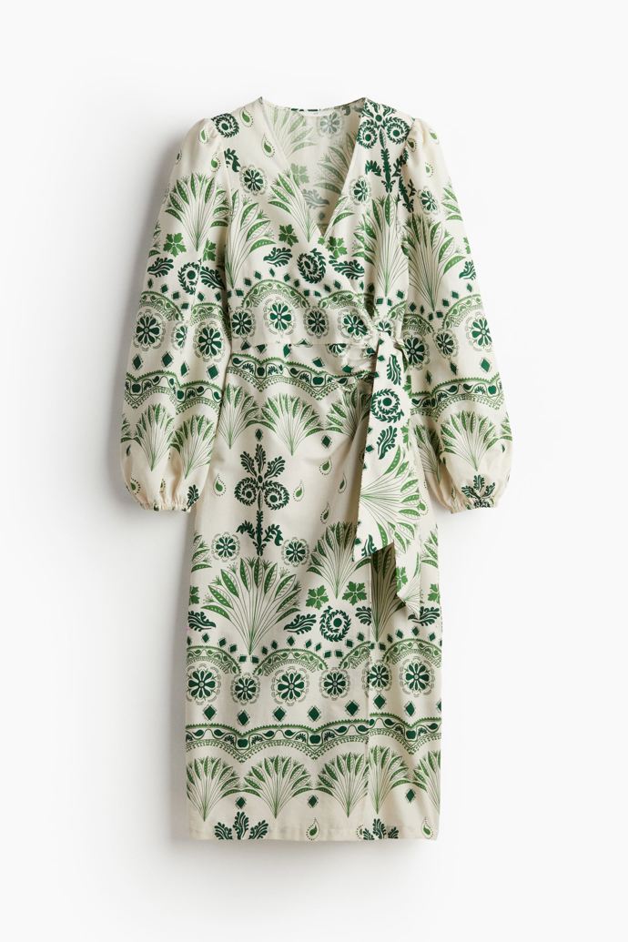 Bavlněné zavinovací šaty, H&M, 959 Kč
