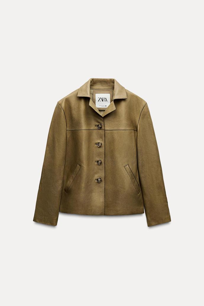 Kožená bunda, Zara, 5599 Kč
Kožená bunda, Zara, 5599 Kč