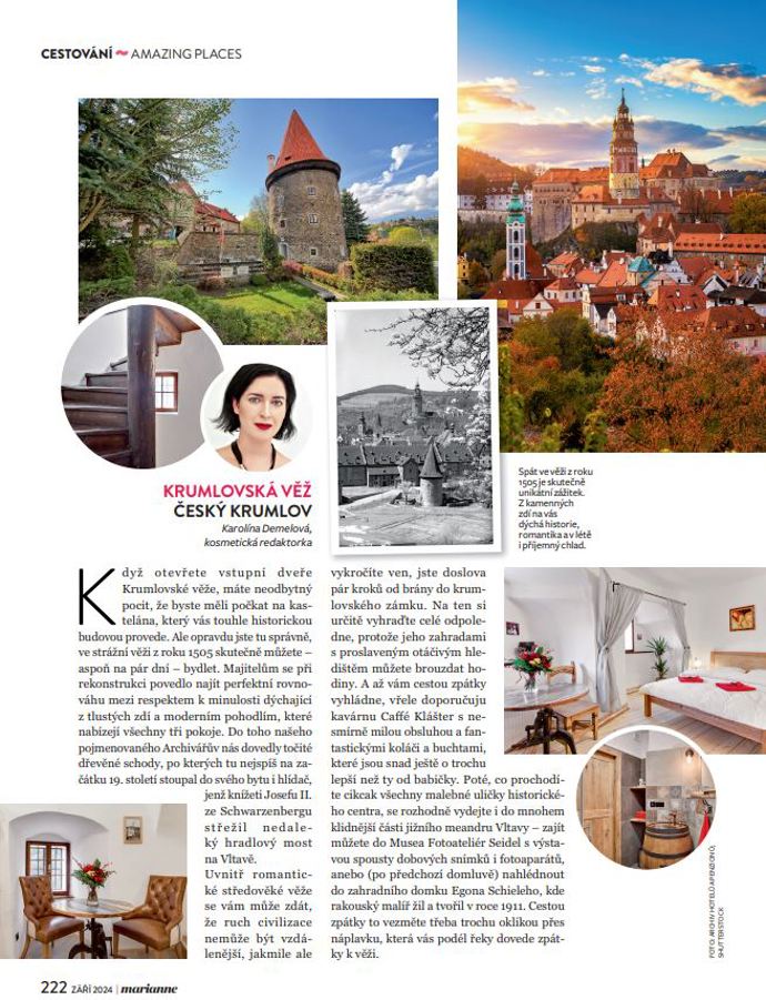 Samozřejmě vás cestování s Marianne nezapomeneme vzít na výlety po krásách českých měst.
