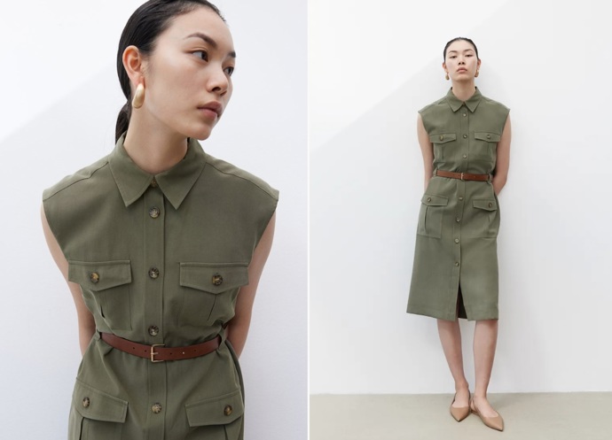 Šaty cargo s páskem, H&M, 959 Kč
Šaty cargo s páskem, H&M, 959 Kč