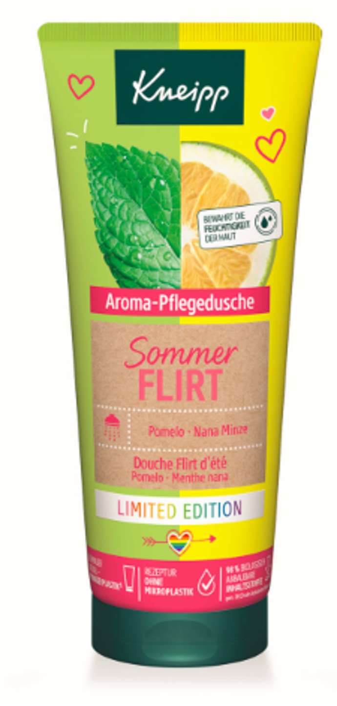 Kneipp sprchový gel Summer flirt

Kneipp sprchový gel Summer Flirt s esenciálními pečujícími oleji a přírodními výtažky z pomela a nana máty. Osvěžující citrusová vůně nabudí vaše smysly, vyživující složení na přírodní bázi během sprchování chrání citlivý kožní mikrobiom. Hydratační účinky sprchového gelu potvrdila nezávislá vědecká studie. Pokožka tak bude nejen dokonale provoněná, ale také příjemně hladká.

Cena: 99 Kč
