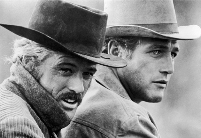 Snímek z filmu Butch Cassidy and Sundance Kid (1966), kde hrál po boku Paula Newmana.
