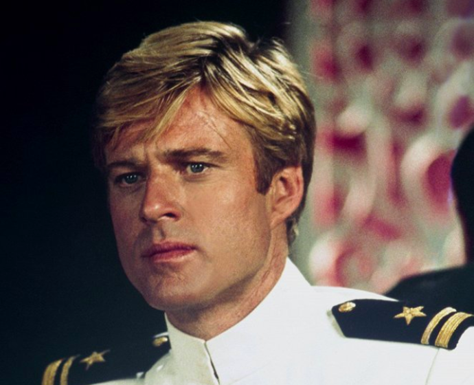 Robert Redford jako Sundance Kid z filmu Butch Cassidy and Sundance Kid z roku 1966, který z něj udělal definitivně mega star.
