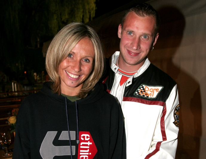 Pergnerová v roce 2005 s tehdejším přítelem
Pergnerová v roce 2005 s tehdejším přítelem