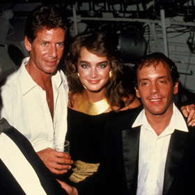 Andy Warhol, Calvin Klein, Brooke Shields and Steve Rubell 
