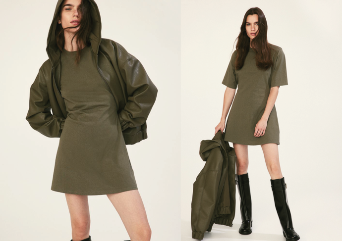 Tričkové šaty s ramenními vycpávkami, H&M, 479 Kč
Tričkové šaty s ramenními vycpávkami, H&M, 479 Kč