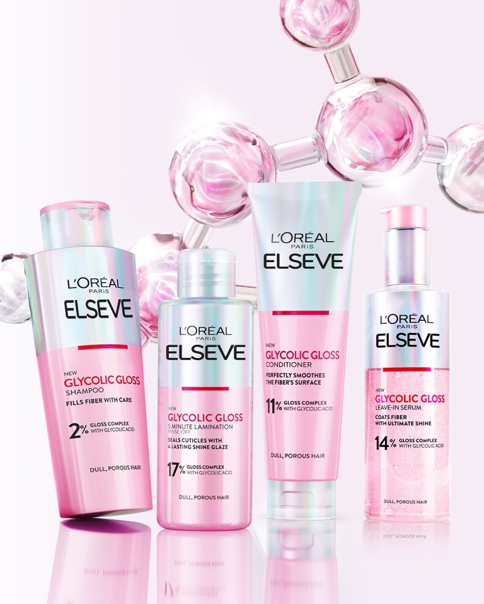 První péči pro intenzivní lesk Elseve Glycolic Gloss dodává vlasům intenzivní hladkost. Složení je obohaceno o kyselinu glykolovou, která obnovuje vlasové vlákno zevnitř, díky čemu napomáhá zlepšit kvalitu vlasů tím, že uzavírá vlasové kutikuly pro dosažení zářivého lesku.
