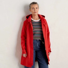 Červená parka, Seasalt Cornwall, 4 667 Kč

