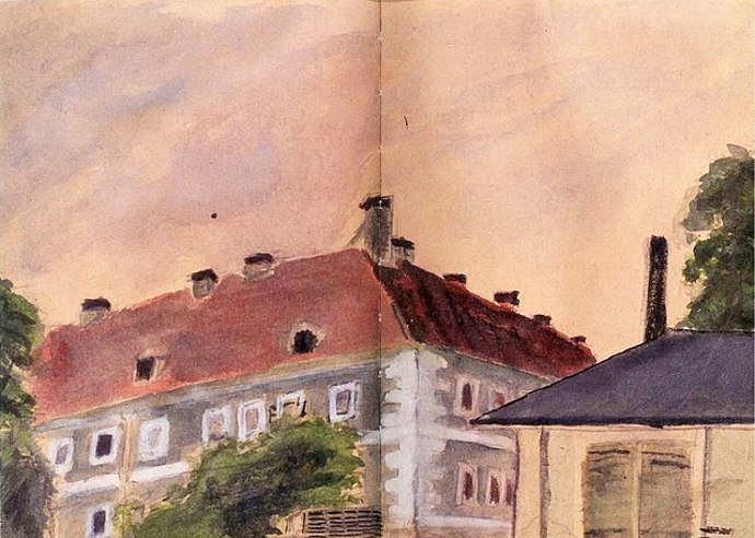 Pohled na Hamburské kasárny v Terezíně
