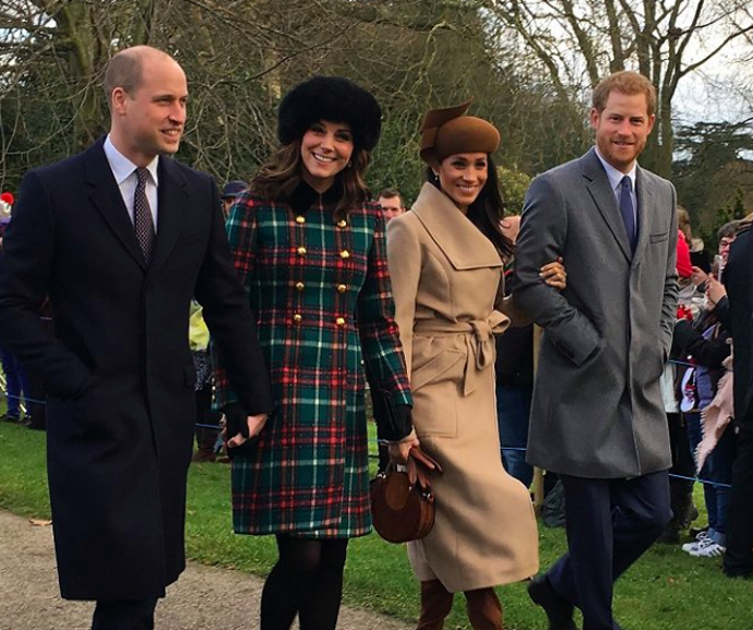 William, Kate, Meghan a Harry

