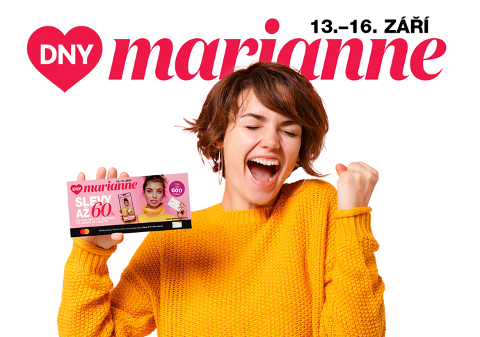 A je to tu! Začíná zábavné nakupování se slevami. Připravte si mobilní aplikace, slevové kupony – Dny Marianne jsou právě tady!
A je to tu! Začíná zábavné nakupování se slevami. Připravte si mobilní aplikace, slevové kupony – Dny Marianne jsou právě tady!
