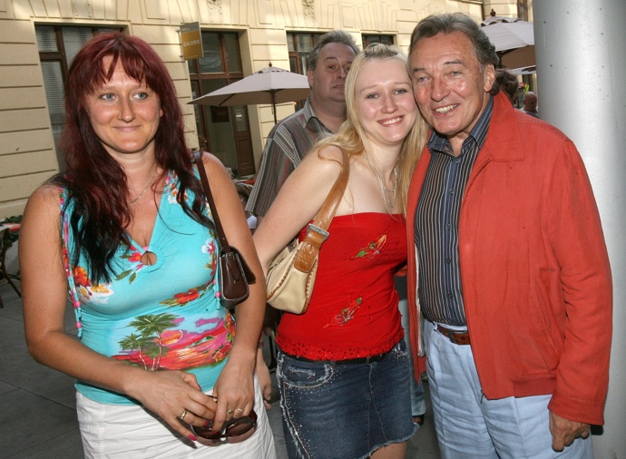 Iveta Kolářová, dcera Lucie a tatínek Karel
