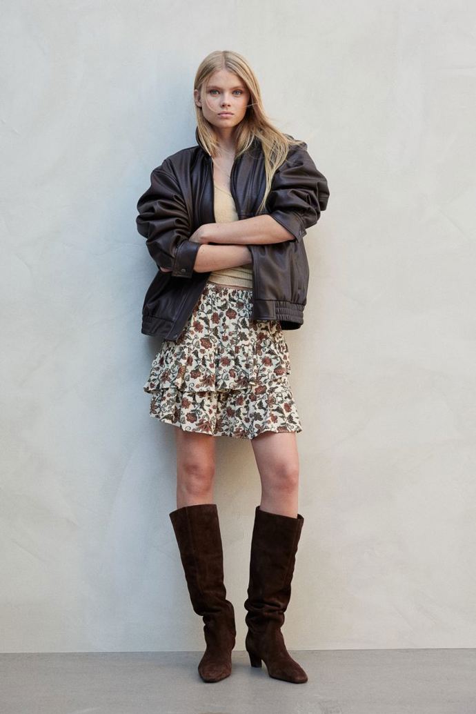 Volánová minisukně, H&M, 479 Kč
