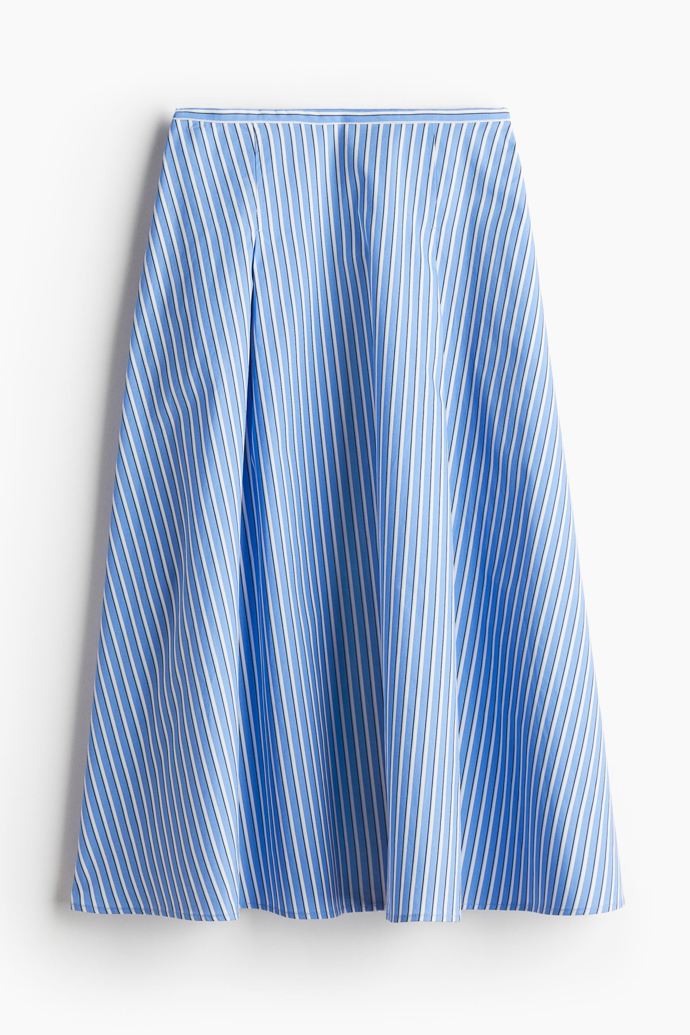 Popelínová sukně áčkového střihu, H&M, 839 Kč
Popelínová sukně áčkového střihu, H&M, 839 Kč
